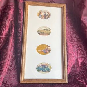 Vintage Chevrolet Magazine Print Ad June 1947 Art Framed 9.5 X 17.5